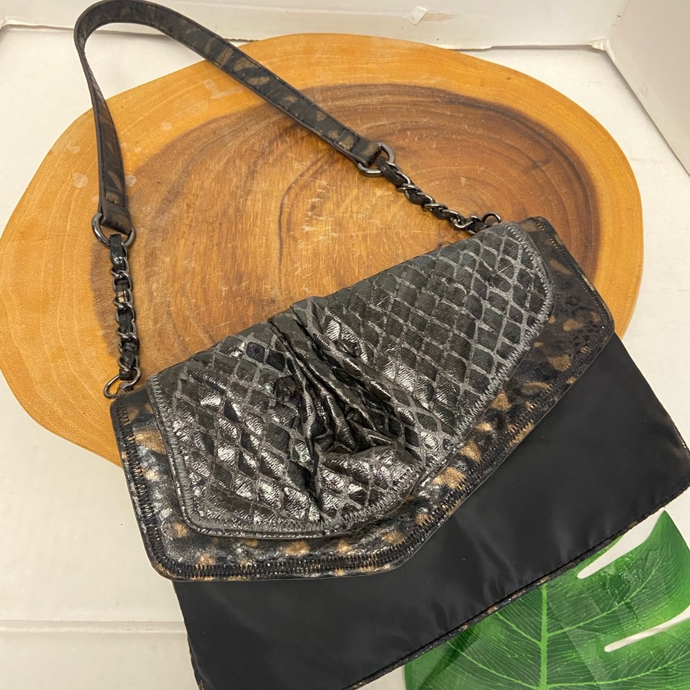 Carlos Falchi Convertible Clutch Shoulder Bag